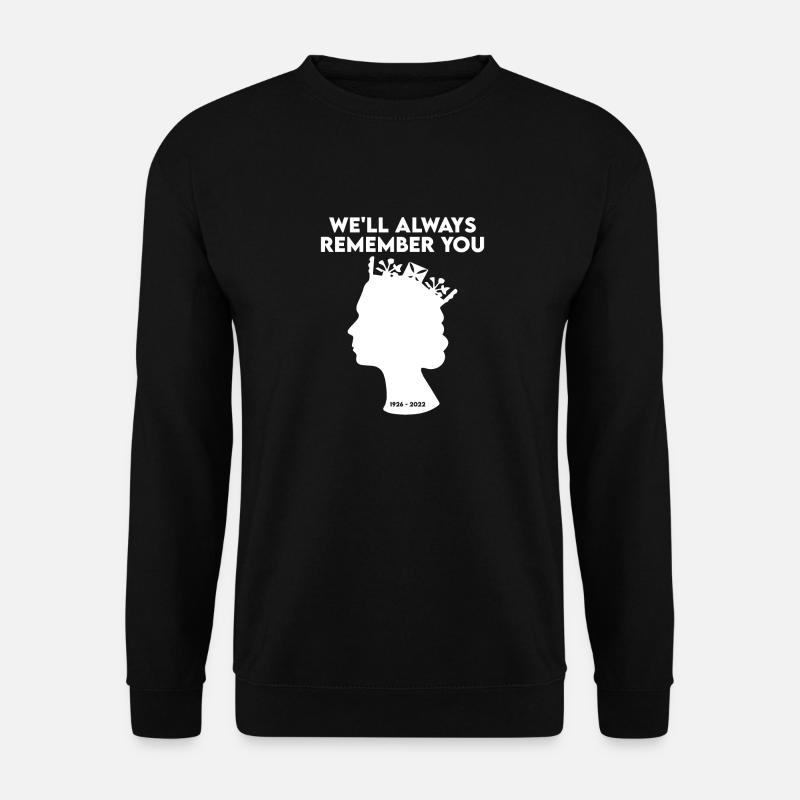 RIP Queen nous nous souviendrons toujours de vous - Sweat-shirt Unisexe - noir