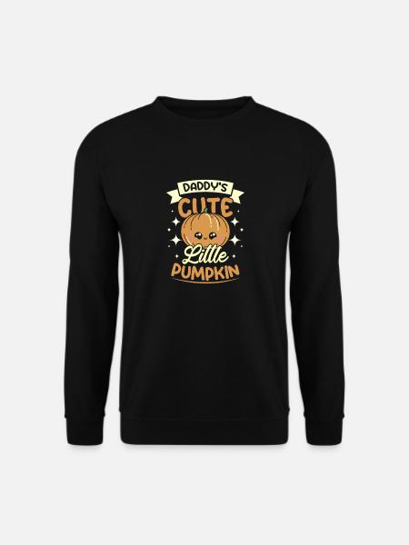 Halloween daddy's cute little pumpkin - Unisex Sweatshirt - black