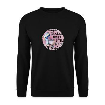 Boulangerie Baker Boulangerie Boulangerie Gâteau de confiserie - Sweat-shirt Unisexe - noir - Devant - Alina (178cm) & Michal (187cm)