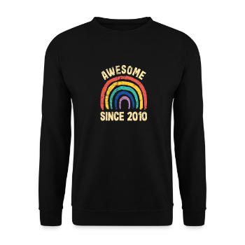 12ter Geburtstag 12 Jahre Idee zum 12. Geburtstag - Unisex Pullover - Schwarz - Vorne - Alina (178cm) & Michal (187cm)