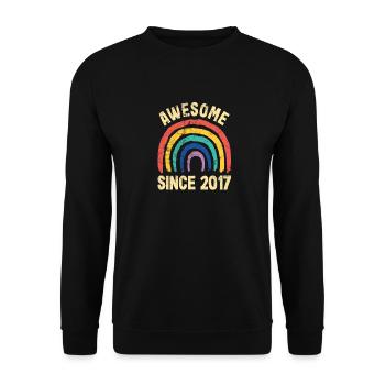 5ter Geburtstag 5 Jahre Idee zum 5. Geburtstag - Unisex Pullover - Schwarz - Vorne - Alina (178cm) & Michal (187cm)