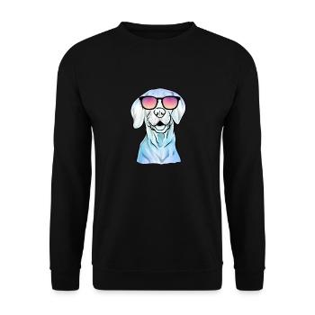 Vizsla Cool Retro Vintage Hungarian Vizsla - Unisex Sweatshirt - black - Front - Alina (178cm) & Michal (187cm)