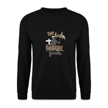 The last travel guide - der letzte Reiseführer - Unisex Pullover - Schwarz - Vorne - Alina (178cm) & Michal (187cm)