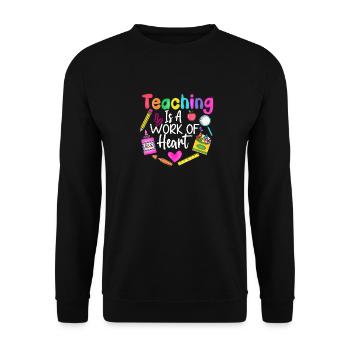 Teachers Teachers School Teachers Teaching Staff - Unisex Sweatshirt - black - Front - Alina (178cm) & Michal (187cm)