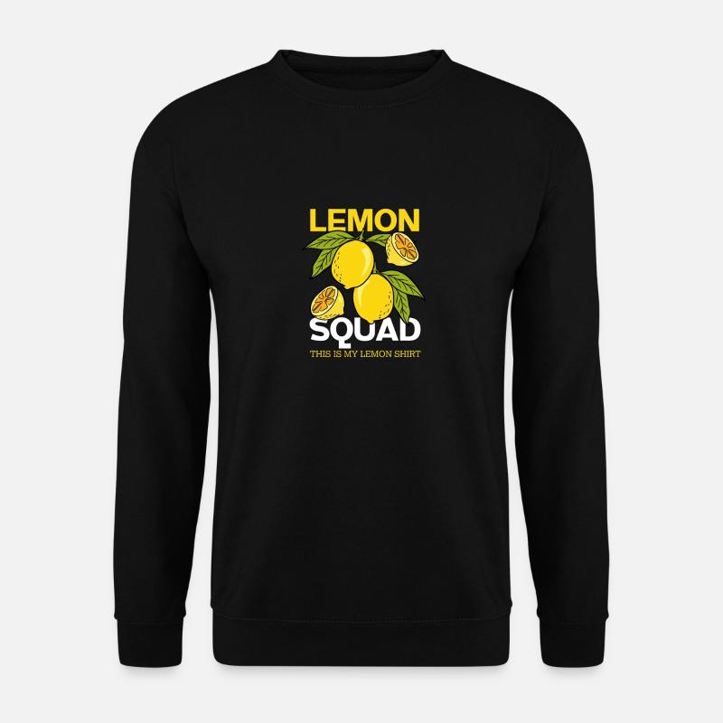 Lemon Squad Limonade Sommerfruchtsaft - Unisex Pullover - Schwarz