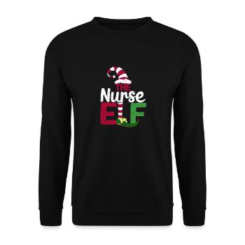 Die Krankenschwester Elf Funny Matching Familie - Unisex Pullover - Schwarz - Vorne - Alina (178cm) & Michal (187cm)