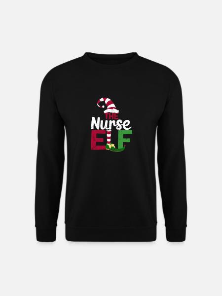 Die Krankenschwester Elf Funny Matching Familie - Unisex Pullover - Schwarz