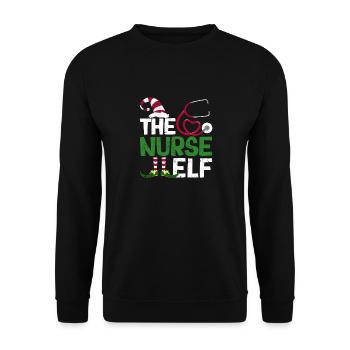 Drôle de groupe de pyjama familial assorti Noël - Sweat-shirt Unisexe - noir - Devant - Alina (178cm) & Michal (187cm)