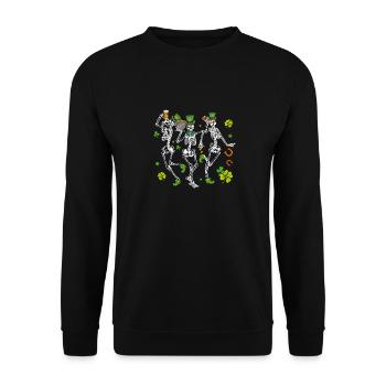 Happy St. Patrick´s Day Saint Patrick Irland Irish - Unisex Pullover - Schwarz - Vorne - Alina (178cm) & Michal (187cm)