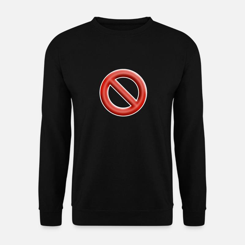 funny stop sign - Unisex Sweatshirt - black