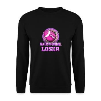 Fantasy Football Loser - Unisex Sweatshirt - black - Front - Alina (178cm) & Michal (187cm)