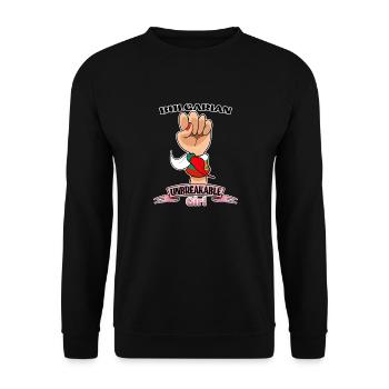 Fille bulgare Incassable Héritage bulgare - Sweat-shirt Unisexe - noir - Devant - Alina (178cm) & Michal (187cm)