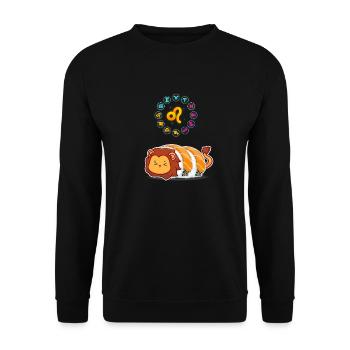 Sushi japonais Drôle Leo Zodiac Sushi amateur de jeux de mots - Sweat-shirt Unisexe - noir - Devant - Alina (178cm) & Michal (187cm)