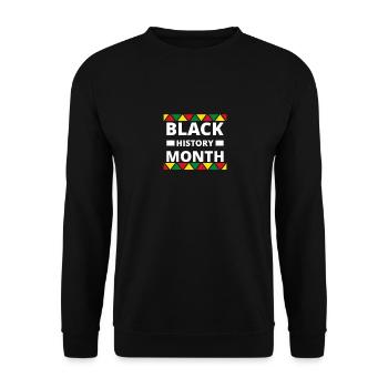 Black History - Unisex Sweatshirt - black - Front - Alina (178cm) & Michal (187cm)