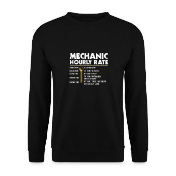 Mechanical Ignition - Work Engineer - Unisex Sweatshirt - black - Front - Alina (178cm) & Michal (187cm)