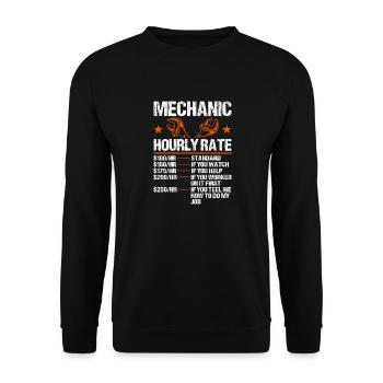 Mechanical Ignition - Work Engineer - Unisex Sweatshirt - black - Front - Alina (178cm) & Michal (187cm)