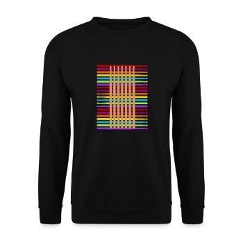 Pilons colorés - Sweat-shirt Unisexe - noir - Devant - Alina (178cm) & Michal (187cm)