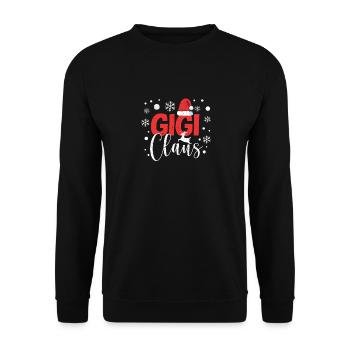 Gigi Claus Groupe de Noël Matching Famille - Sweat-shirt Unisexe - noir - Devant - Alina (178cm) & Michal (187cm)