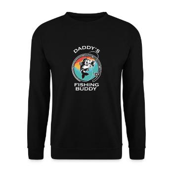 Fischer Fischen Angeln Angel Angler Fische Fisch - Unisex Pullover - Schwarz - Vorne - Alina (178cm) & Michal (187cm)
