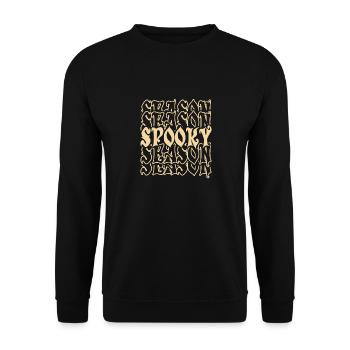 Gruselige Jahreszeit ist da - Unisex Pullover - Schwarz - Vorne - Alina (178cm) & Michal (187cm)