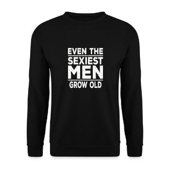 Vieux hommes sexy - Sweat-shirt Unisexe - noir - Devant - Alina (178cm) & Michal (187cm)