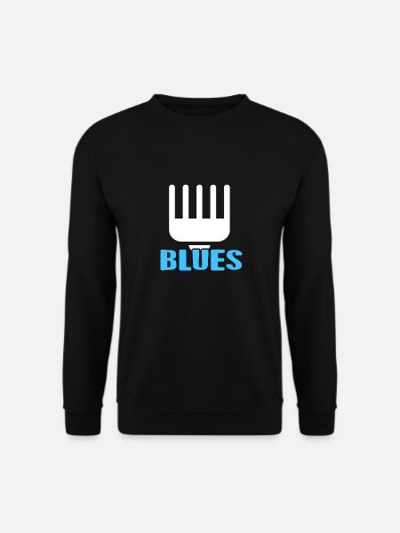 RETRO BLUES Awesome Designs For Blues Music Lover - Unisex Pullover - Schwarz