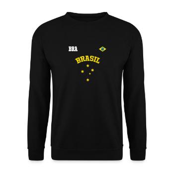 Brésil Art Brasil 2022 Retro Cruzeiro do Sul - Sweat-shirt Unisexe - noir - Devant - Alina (178cm) & Michal (187cm)
