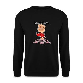 Fille géorgienne incassable I Héritage géorgien I - Sweat-shirt Unisexe - noir - Devant - Alina (178cm) & Michal (187cm)