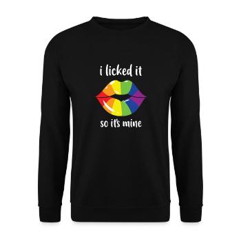 LGBTQ Nonbinary Coloré Rainbow Flag LGBTQ + Pride - Sweat-shirt Unisexe - noir - Devant - Alina (178cm) & Michal (187cm)