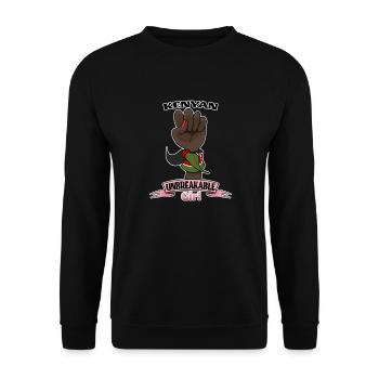 Kenyan Girl Unbreakable I Kenyan Heritage I Kenya - Sweat-shirt Unisexe - noir - Devant - Alina (178cm) & Michal (187cm)