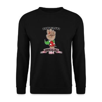 Fille koweïtienne incassable I Héritage koweïtien I - Sweat-shirt Unisexe - noir - Devant - Alina (178cm) & Michal (187cm)