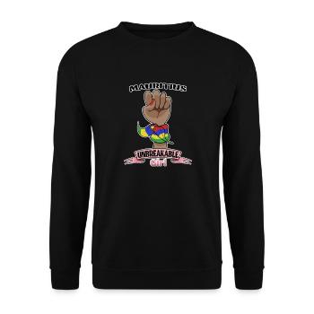 Mauritius Girl Unbreakable Mauritius Heritage - Unisex Sweatshirt - black - Front - Alina (178cm) & Michal (187cm)