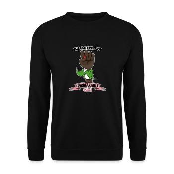 Nigerian Girl Unbreakable I Nigerian Heritage I - Unisex Sweatshirt - black - Front - Alina (178cm) & Michal (187cm)