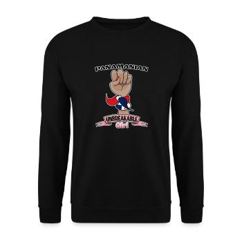 Panamanian Girl Unbreakable Panamanian Heritage - Unisex Sweatshirt - black - Front - Alina (178cm) & Michal (187cm)