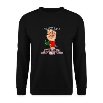 Portugese Girl Unbreakable Portugese Heritage - Unisex Pullover - Schwarz - Vorne - Alina (178cm) & Michal (187cm)