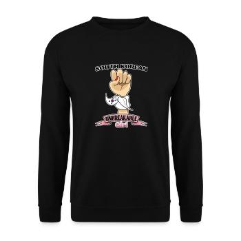 Fille sud-coréenne Incassable I Héritage Sud - Sweat-shirt Unisexe - noir - Devant - Alina (178cm) & Michal (187cm)