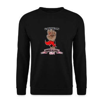 Caribean Girl Unbreakable Heritage Trinidad et - Sweat-shirt Unisexe - noir - Devant - Alina (178cm) & Michal (187cm)