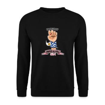 Uruguay Girl Unbreakable I Uruguay Héritage I - Sweat-shirt Unisexe - noir - Devant - Alina (178cm) & Michal (187cm)