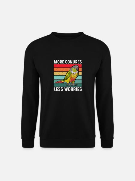 Molinasittich Parrot Bird Sun Parakeet - Unisex Sweatshirt - black
