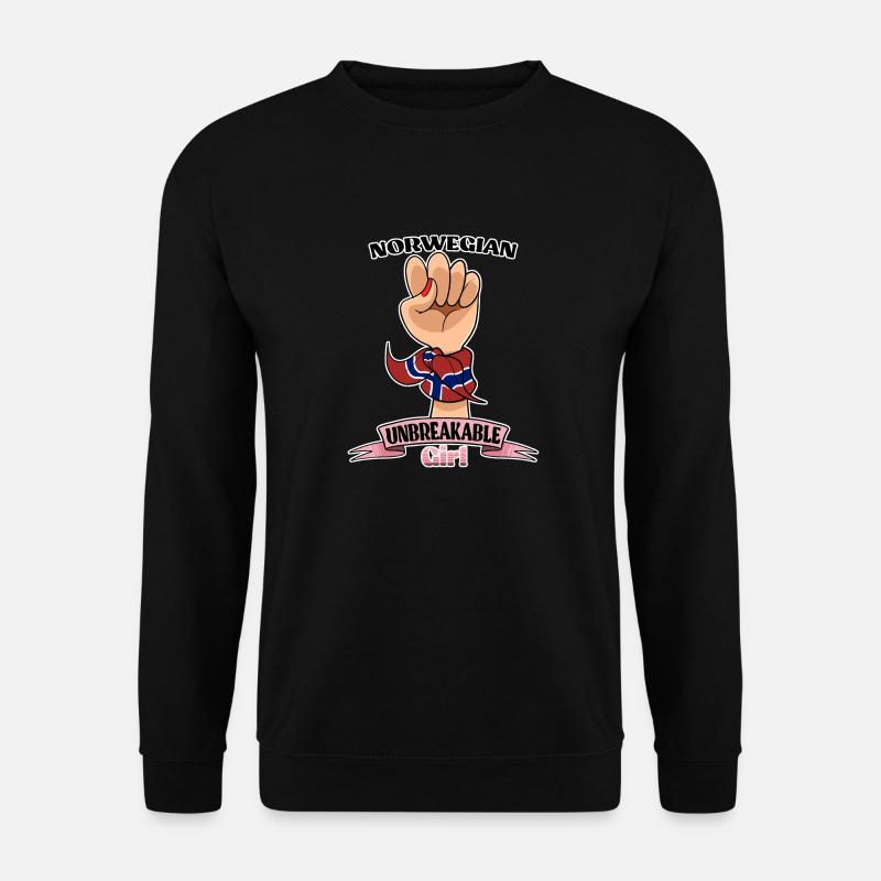 Norwegian Girl Unbreakable I Norwegian Heritage - Unisex Pullover - Schwarz