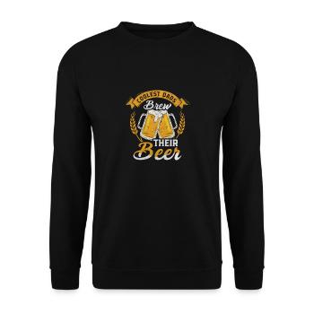 Drôle de bière Buveur de bière Buveur de bière Brasseur Motif - Sweat-shirt Unisexe - noir - Devant - Alina (178cm) & Michal (187cm)