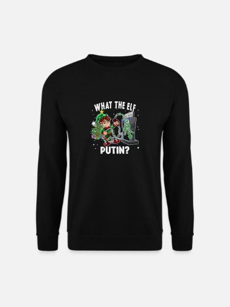 Hva alven Putin Morsom bensinpris jul - Genser unisex - svart