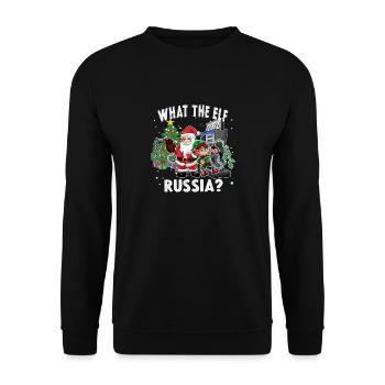 Funny Christmas 2022 Aktuelle Veranstaltungen Weihnachten - Unisex Pullover - Schwarz - Vorne - Alina (178cm) & Michal (187cm)