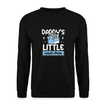 Daddy's little handyman - Unisex Pullover - Schwarz - Vorne - Alina (178cm) & Michal (187cm)