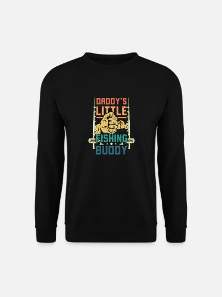 daddy's little fishing buddy - Unisex Sweatshirt - black