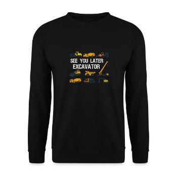 See you later excavator toddler Boy Kids - Unisex Sweatshirt - black - Front - Alina (178cm) & Michal (187cm)