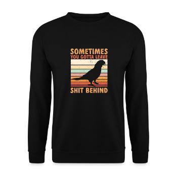 Molinasittich Perroquet Oiseau Perruche du Soleil - Sweat-shirt Unisexe - noir - Devant - Alina (178cm) & Michal (187cm)