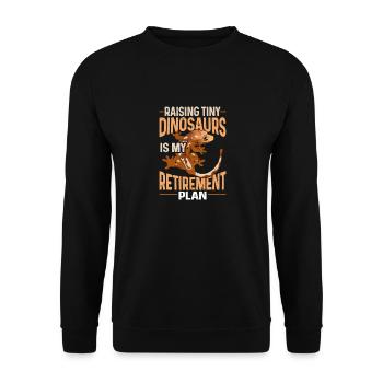 Lézard Gecko couronné Herpétologiste des reptiles - Sweat-shirt Unisexe - noir - Devant - Alina (178cm) & Michal (187cm)
