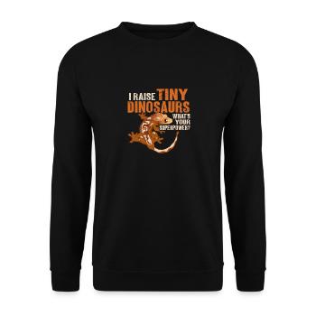 Lézard Gecko couronné Herpétologiste des reptiles - Sweat-shirt Unisexe - noir - Devant - Alina (178cm) & Michal (187cm)