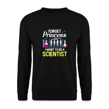 Oubliez princesse je veux un - Sweat-shirt Unisexe - noir - Devant - Alina (178cm) & Michal (187cm)